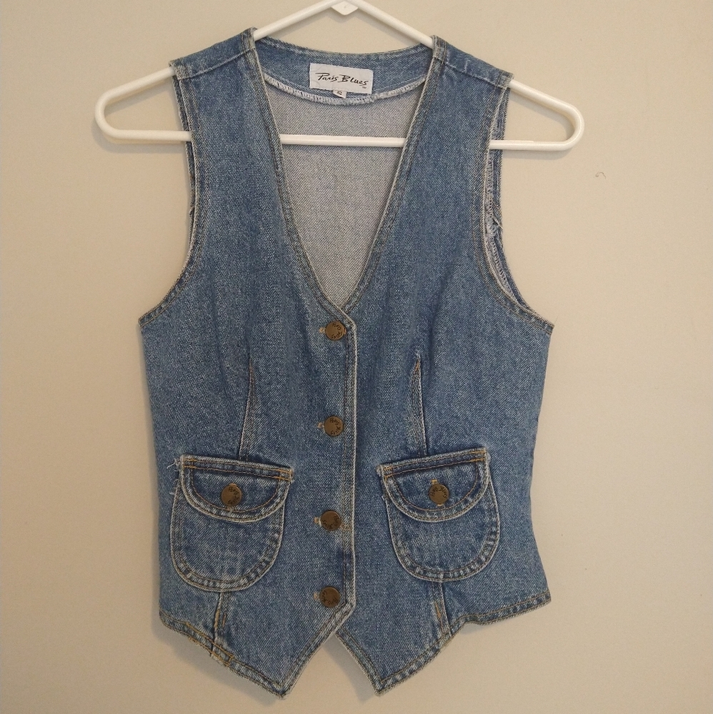 Denim vest size small